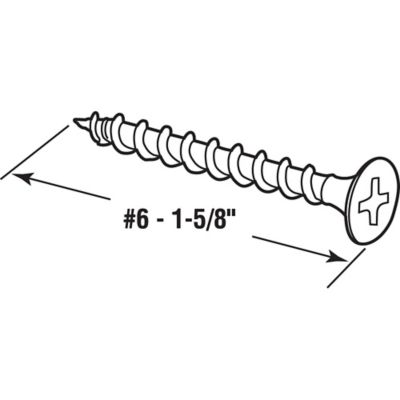 Image showing  Drywall Screws, #6 x 1-5/8 in., Coarse Thread, Phillips Head Drive, 250 pk., MP10736