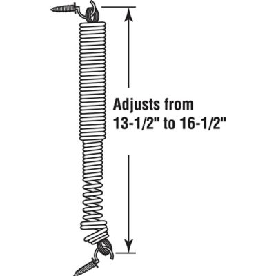 Image showing  Storm Or Screen Adjustable Door Spring, Adjusts 13-1/2 in. to 16-1/2 in., K 5035