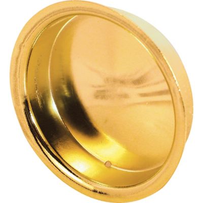 Prime-Line 1-3/4 in., Brass Plated Bypass Door Pull Handle, N 6765