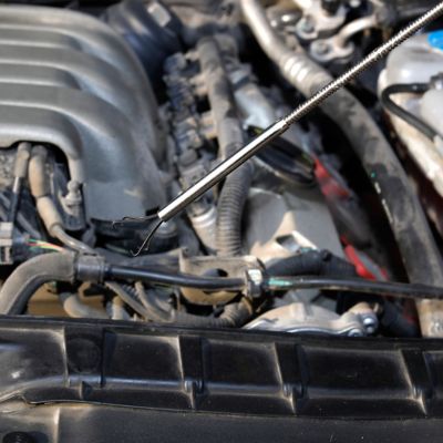 Image showing  4-Claws Pick Up Tool, Steel Construction, 18 in. Length, W113001