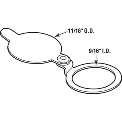 Image showing  Privacy Door Viewer Cover, 9/16 in. Inside Diameter Ring Fits Door Viewer, S 4793