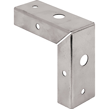 Prime-Line Bi-Fold Door Corner Repair Bracket, 1-3/8 in., Steel, Zinc Plated, 2 pk., MP7195