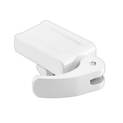 Prime-Line 7/8 in. White-Painted Diecast Vinyl Patio Door Lock with Adjustable, U 10547