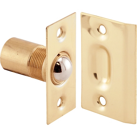 Prime-Line 11/16 in. Solid Brass Housing and Plates with Steel Ball Catch and Inner Spring for Hinged Doors, N 7287