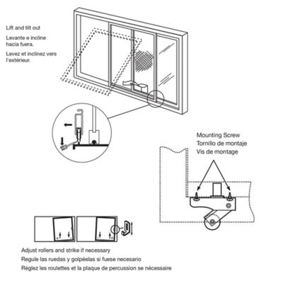 Image showing  1 in. Steel Screen Door Roller, 2 pk., B 702