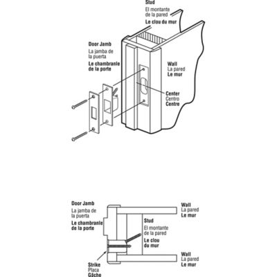 Image showing  4-7/8 in. Steel Brass Plated Armored Security Box Strike Plate for Hinged Doors, U 9539