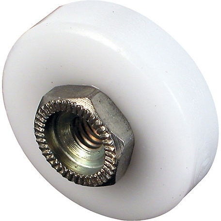 Prime-Line Shower Door Roller, 3/4 in., Plastic, Steel Ball Bearing, Flat Edge, 2 pk., MP6001-2