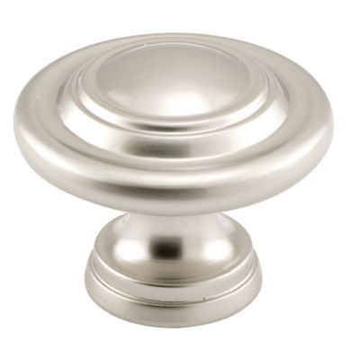 Prime-Line Bi-Fold Door Knob, 1-11/16 in. Outside Diameter, Diecast, Satin Nickel Plated, 2 pk., MP7372