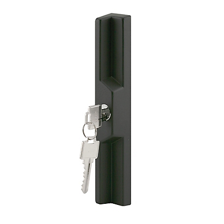 Prime-Line Diecast, Black, Outside Patio Door Pull with Key, C 1041