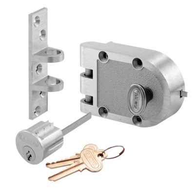 Prime-Line Deadbolt, Single Unit, Chrome Finish - Solid Bronze Alloy Construction, Single Cylinder, Flat Strike, SE 15323