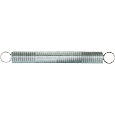 Prime-Line Extension Spring, Nickel-Plated Finish, 0.041 Ga x 15/32 in. x 4-1/2 in., Closed Single Loop, 2 pk., SP 9621
