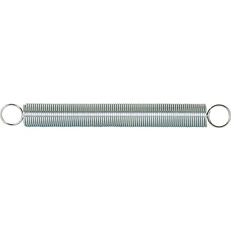 Prime-Line Extension Spring, Nickel-Plated Finish, 0.041 Ga x 15/32 in. x 4-1/2 in., Closed Single Loop, 2 pk., SP 9621