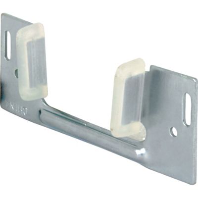 Prime-Line Sliding Pocket Door Bottom Guide, 1-3/8 in. x 1-1/4 in., Steel with Plastic Guides, N 6566