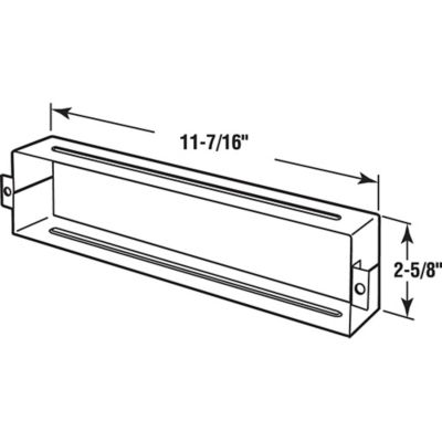 Image showing  Door Mail Slot Sleeve in Stainless Steel, S 4784