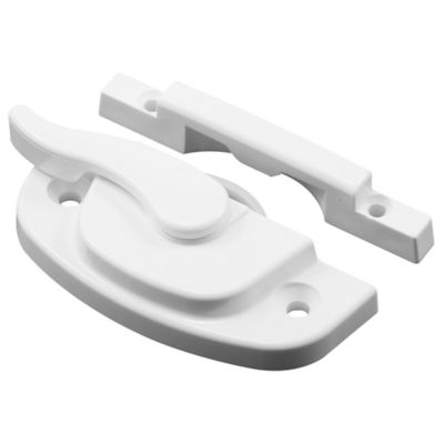 Prime-Line Sash Lock, 2-1/16 in. Hole Centers, Fits Single and Double Hung Vinyl Windows, White