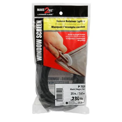 Prime-Line 0.23 in. x 25 ft. Roll Gray Spline, P 7529