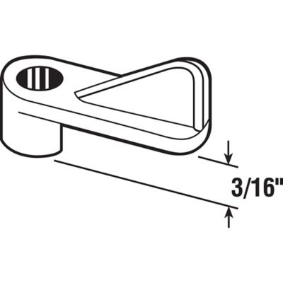 Image showing  Plastic Screen Clips, 3/16 in. Offset, Plastic, Black, with Fasteners, 12 pk., L 5720