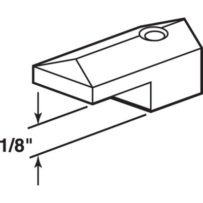 Image showing  Mirror Clips, Modern 1/8 in. Glass Offset, 6 pk., U 9276