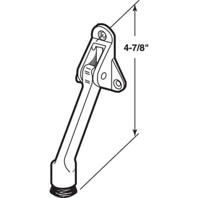 Image showing  Diecast Bronze Finish Drop Down Door Holder, U 9152