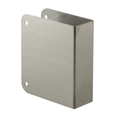 Prime-Line Deadlock Blank Door Guard, 1-3/4 in. x 4-1/2 in., Stainless Steel, MP9492