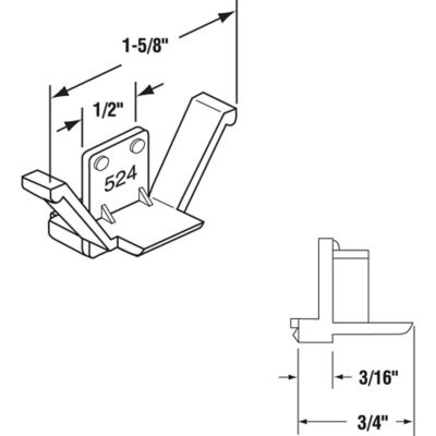 Image showing  Clear Plastic Window Screen Retainer Clips, 4 pk., L 5624