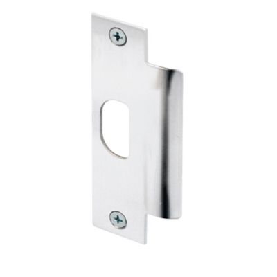 Prime-Line US26 Chrome Plated Steel Door Strike, Commercial ASA, U 9429