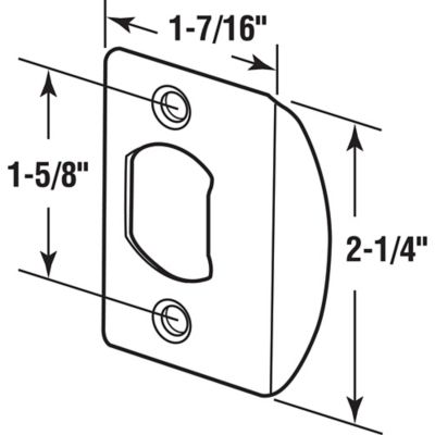 Image showing  Stainless Steel Dead Latch Door Strike