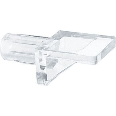 Prime-Line 1/4 in. Clear Plastic 5 lb. Shelf Peg, 8 pk., U 10144