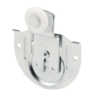 Prime-Line Closet Door Roller, Back, 3/8 in. Offset, 7/8 in. Nylon Wheel, 2 pk., N 6649