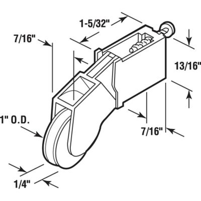 Image showing  Sliding Screen Door Rocker Style Spring, 2-Pack