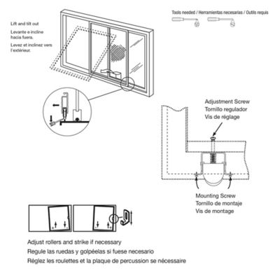 Image showing  1 in. Nylon Spring-Loaded Rollers for Columbia Sliding Screen Doors, 2-Pack