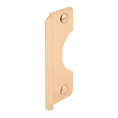 Prime-Line Brass Plated Steel Out-Swinging Latch Guard Plate, U 9510