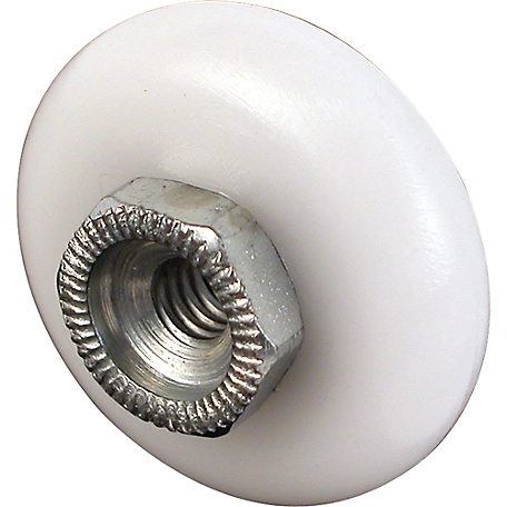 Prime-Line Shower Door Roller, 3/4 in., Plastic, Steel Ball Bearing, Round Edge, 10 pk., MP6000-10