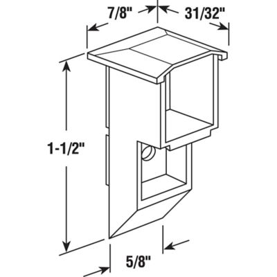 Image showing  Single Or Double Hung Window Sash Cam, Top Mount, 2 pk., H 3918