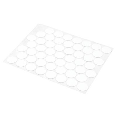 Prime-Line White Screw Hole Covers, Self-Adhesive, Textured, Plastic, 53 per Sheet, KD 16080