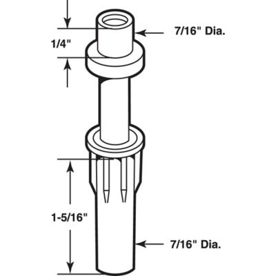 Image showing  Bi-Fold Door Top Guide Wheel, 7/8 in. Diameter, Nylon, 2 pk., MP6701