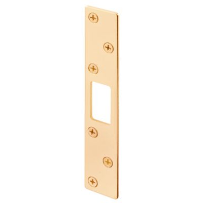 Prime-Line Brass Security Strike, 1-1/8 in. x 5-7/8 in., U 9535