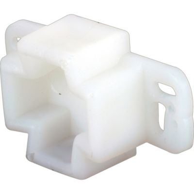 Prime-Line White Plastic Center Rail Drawer Track Rail Support Bracket, 2 pk., R 7261