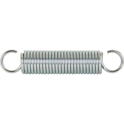 Prime-Line Extension Spring, Steel Construction, Nickel, 0.162 Ga x 1-1/4 in. x 6-1/2 in., Single Loop Open, 1 pk., SP 9629