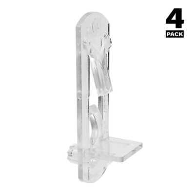 Image showing  Self-Locking Shelf Support Peg, 1/4 in. x 1/2 in. Clear, 4 pk., U 11299