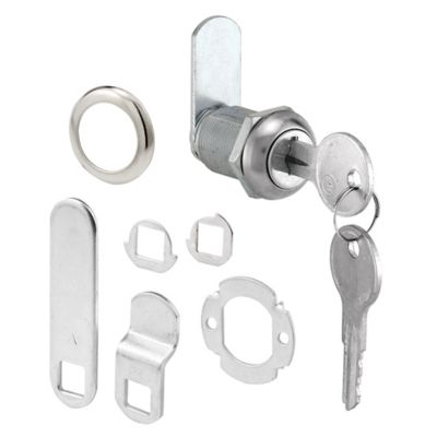 Prime-Line Drawer and Cabinet Lock Kit, 7/8 in., Diecast Stainless Steel, U 9943KA