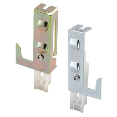 Prime-Line 1-1/2 in. Stamped Steel Housing Panel Wardrobe Door Guide for Acme Or Stanley Doors, 1-Pair, N 6549