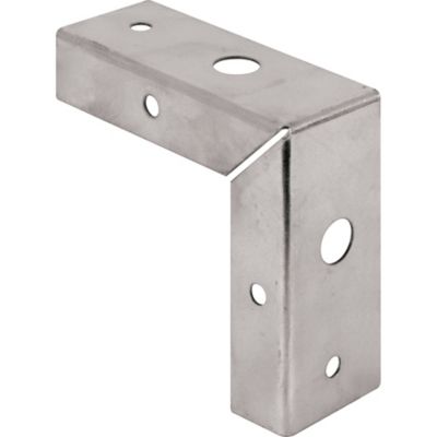 Prime-Line 1-3/8 in. Stamped Steel Constructed Bi-Fold Door Corner Repair Bracket, N 7195