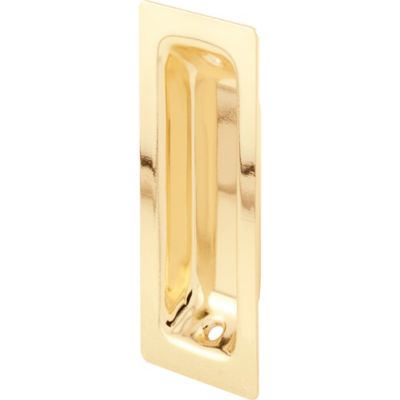 Prime-Line Brass Plated, Oblong Closet Door Pull Handle, 2 pk., N 6826