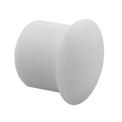 Prime-Line Shelf Peg Hole Plugs, 1/4 in., Plastic, White, Push-In 48 pk., U 10039