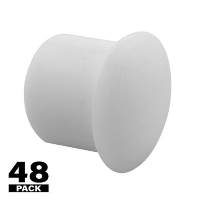 Image showing  Shelf Peg Hole Plugs, 1/4 in., Plastic, White, Push-In 48 pk., U 10039