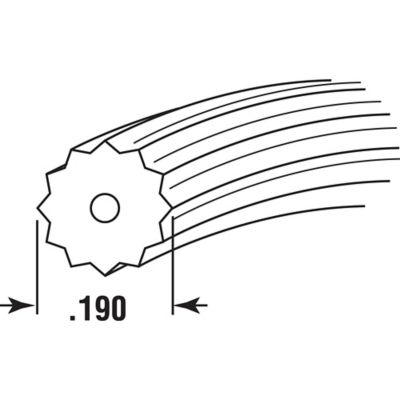 Image showing  Screen Retainer Spline, 0.195 in., 25 ft., Black, P 7525