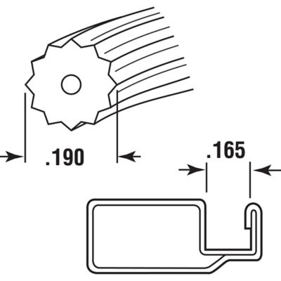 Image showing  Screen Retainer Spline, 0.195 in., 25 ft., Black, P 7525