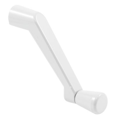 Prime-Line Casement Operator Crank Handle with 11/32 in. Bore, White, 2 pk., H 4320