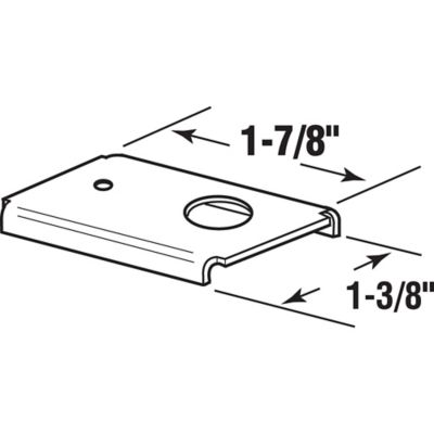Image showing  Bi-Fold Door Repair Bracket for 1-3/8 in. Door, 4 pk., MP7192